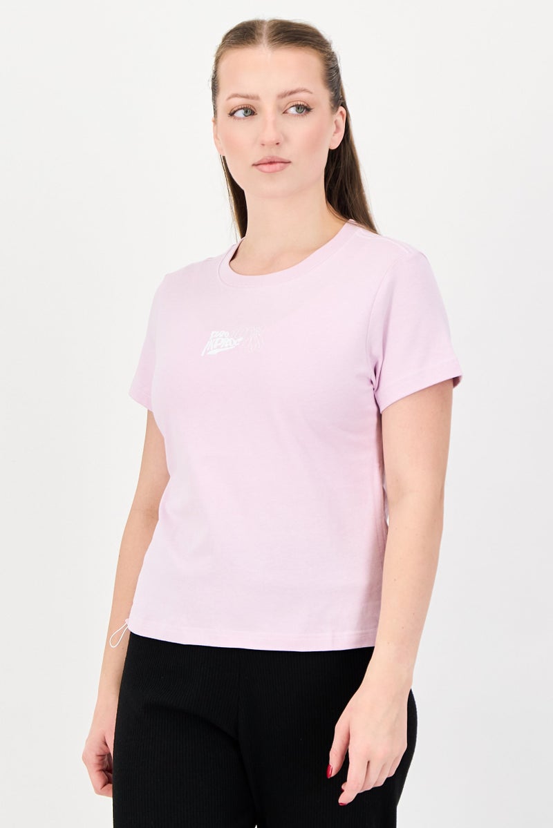 PUMA Women Asia Fit Short Sleeve Outdoor Top, Light Pink - Image 1